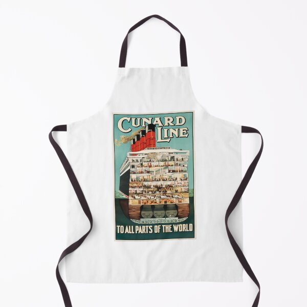 Item preview, Cunard Line Vintage Travel Poster Accessories designed and sold by Sexyfruits.