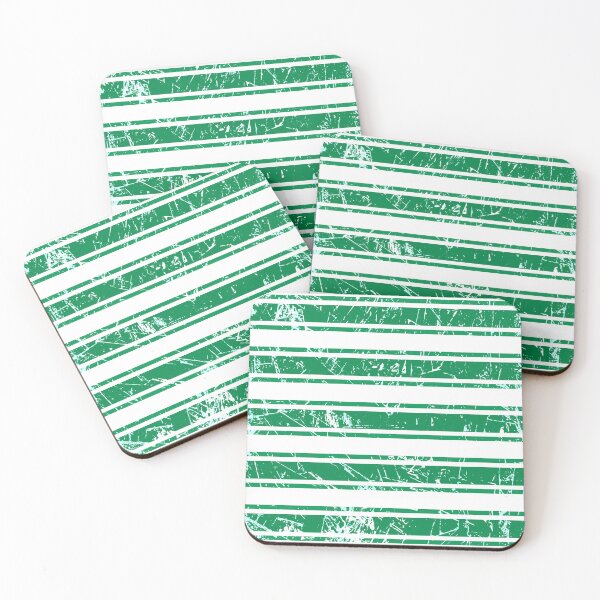 Item preview, Glasgow Celtic Football Club Green and White Distressed Hooped Design designed and sold by MacPean.