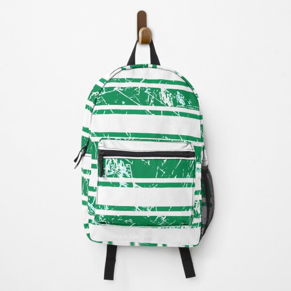 Item preview, Glasgow Celtic Football Club Green and White Distressed Hooped Design designed and sold by MacPean.