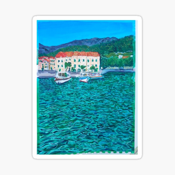 GREEN SEASIDE CROATIA Sticker