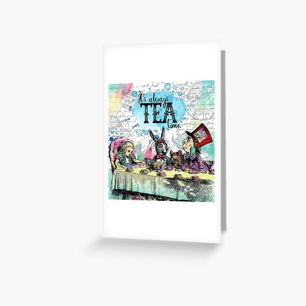 Alice in Wonderland - Tea Time Greeting Card