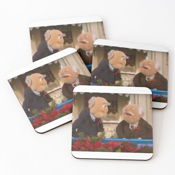 Item preview, Statler and Waldorf watch a Christmas parade designed and sold by Jenniferkate72.