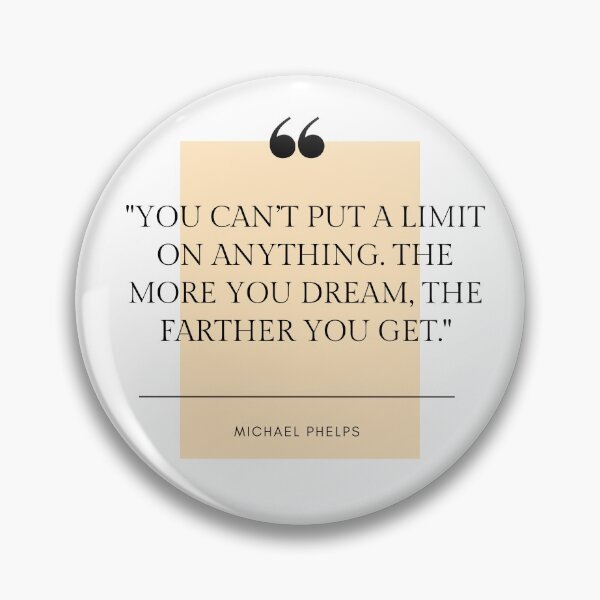 Item preview, Michael Phelps Quote designed and sold by Swimerch.