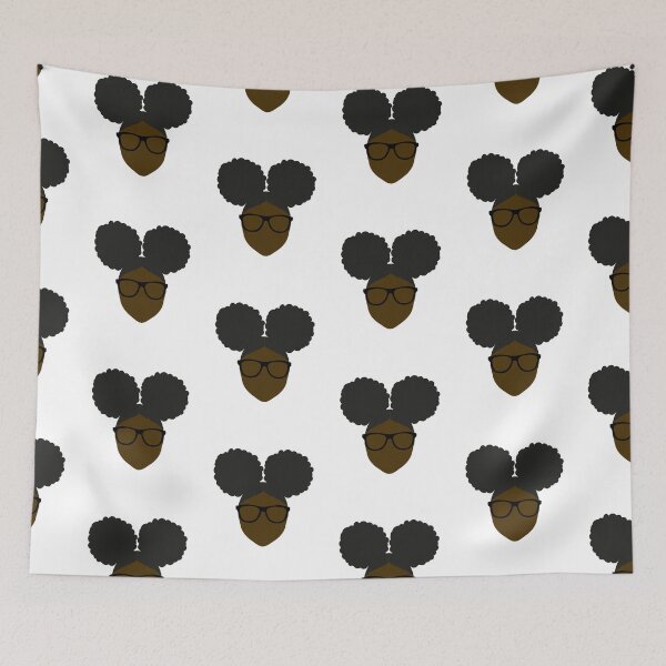 Item preview, Afro Puffs Dark Skin Black Girl Nerd (Blerd) designed and sold by blackartmatters.