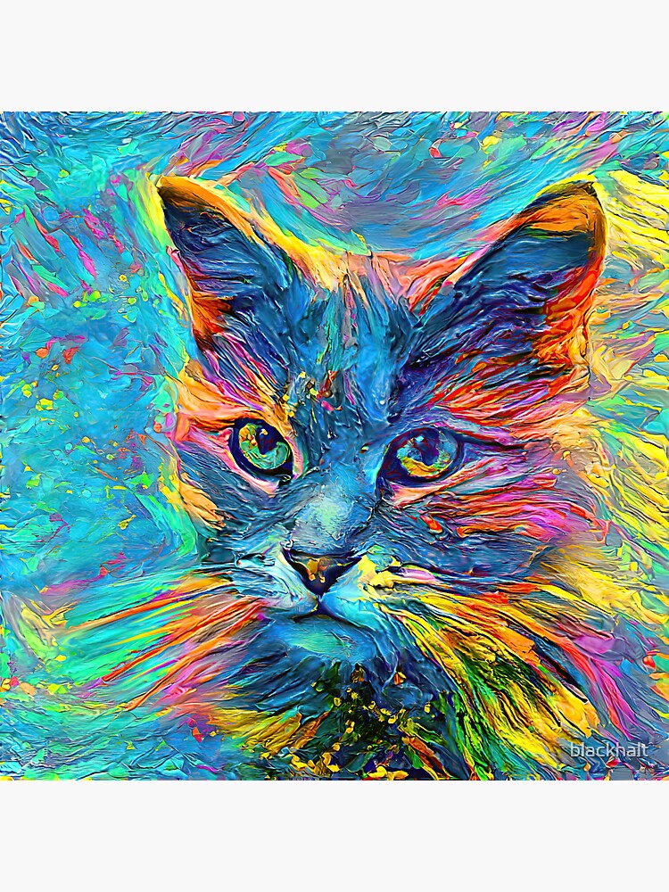 DeepStyle abstraction abstract cat by blackhalt