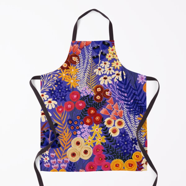 Artikelvorschau, Wildflowers Pattern Blue entworfen und verkauft von Sandra Hutter.