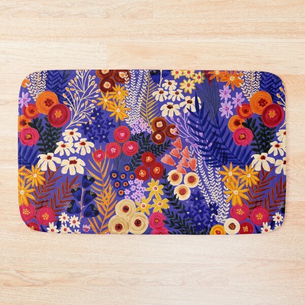 Item preview, Wildflowers Pattern Blue designed and sold by Sandra Hutter.