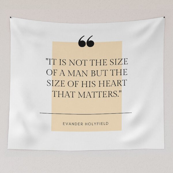 Item preview, Evander Holyfield Quote designed and sold by Swimerch.
