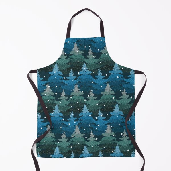 Item preview, Winter forest with blue fir trees designed and sold by Galo4ka555.