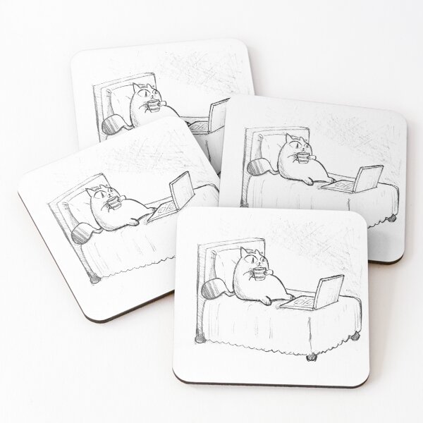 Item preview, Cute cat watching tv designed and sold by lauragreen8.