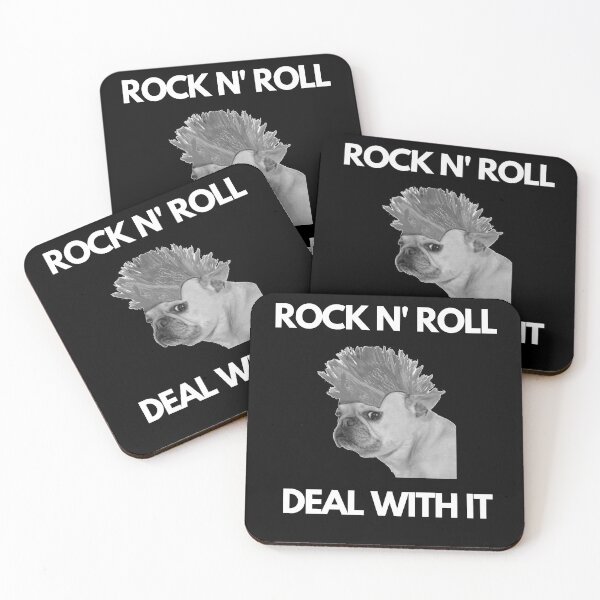 Item preview, Rock And Roll, Deal With It - Funny Punk Dog  designed and sold by Zyphrost ★★★★★ (✔).