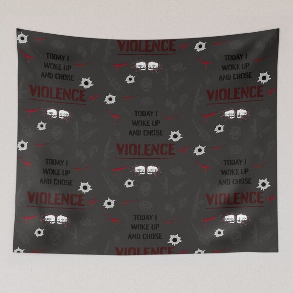 Item preview, Today I Woke Up and Chose Violence Montage designed and sold by platinumknuckle.