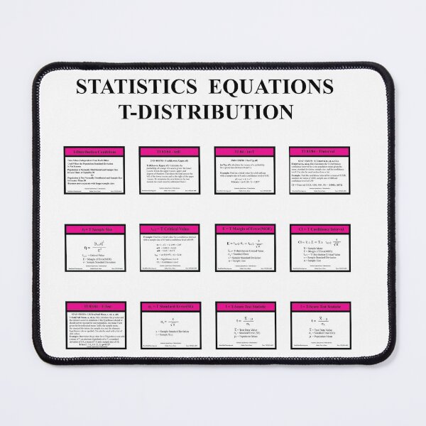 Item preview, T-Distribution One Population, The StatsiticsMatrix at Redbublle 2020 designed and sold by Mark Stansberry.