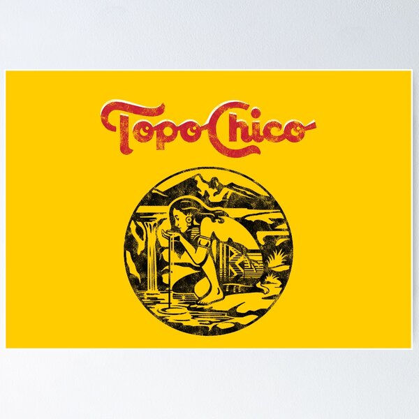 Item preview, aztec princess - Topo Chico agua mineral worn and washed logo (sparkling mineral water) designed and sold by Vela Barrera.