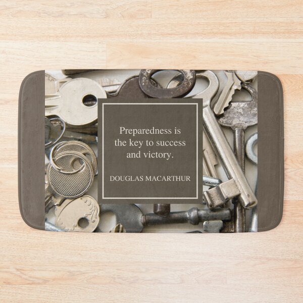 Item preview, Douglas Macarthur motivational quote - Preparedness is the key to success and victory designed and sold by Art4Motivation.