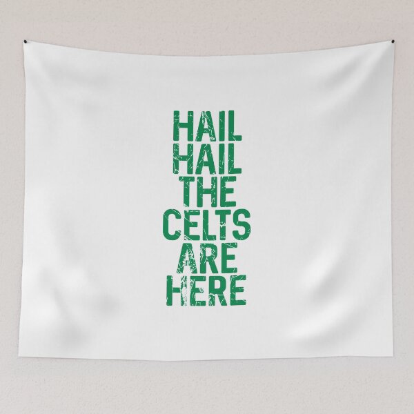 Item preview, Hail Hail The Celts Are Here, Glasgow Celtic Football Club Green Distressed Text Design designed and sold by MacPean.