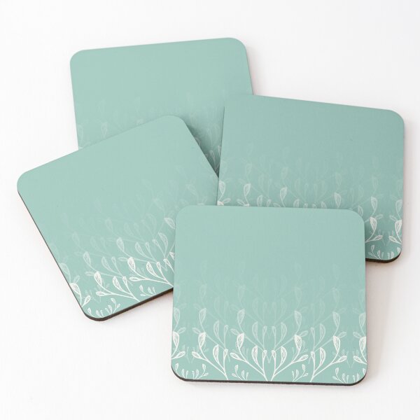 Item preview, Cascade & Snow White Fading Leaves designed and sold by Kettukas.