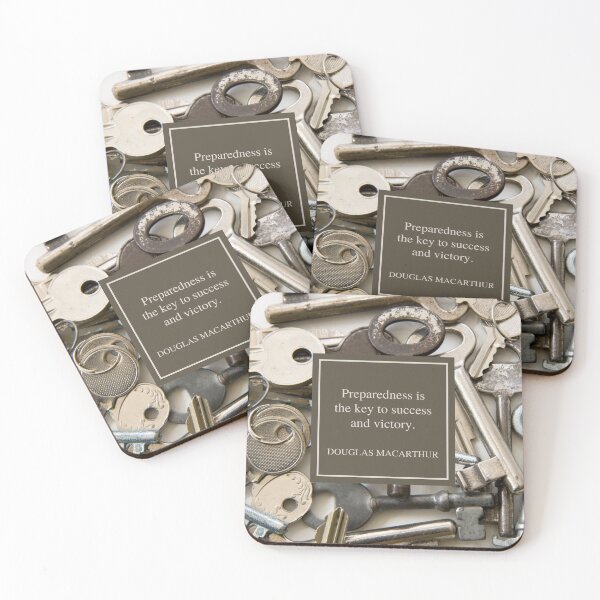 Item preview, Douglas Macarthur motivational quote - Preparedness is the key to success and victory designed and sold by Art4Motivation.