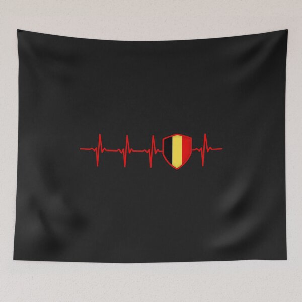 Item preview, BELGIE Heartbeat Flag designed and sold by Just Be Different.