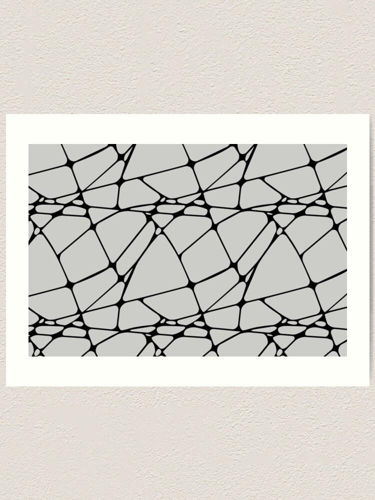 Thumbnail 1 von 3, Kunstdruck, Black and Gray Abstract Mosaic Pattern 1 Pairs Dulux 2022 Popular Colour Surrendered Skies designt und verkauft von ColorOfTheYears.