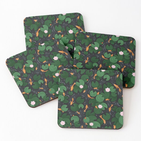 Item preview, Goldfish Pond Painting (Black) designed and sold by Ravenwood135.