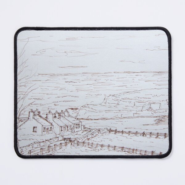 Item preview, Cottages at Moelfre Ink sketch designed and sold by MickArt1.