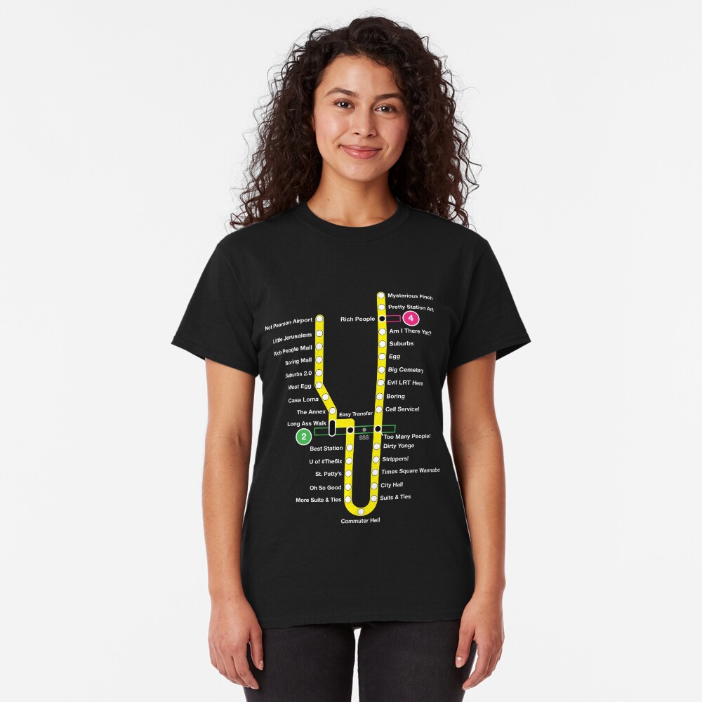 Line 1 Parody Map Classic T-Shirt