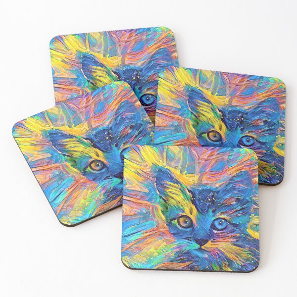 Item preview, DeepStyle abstraction abstract cat designed and sold by blackhalt.