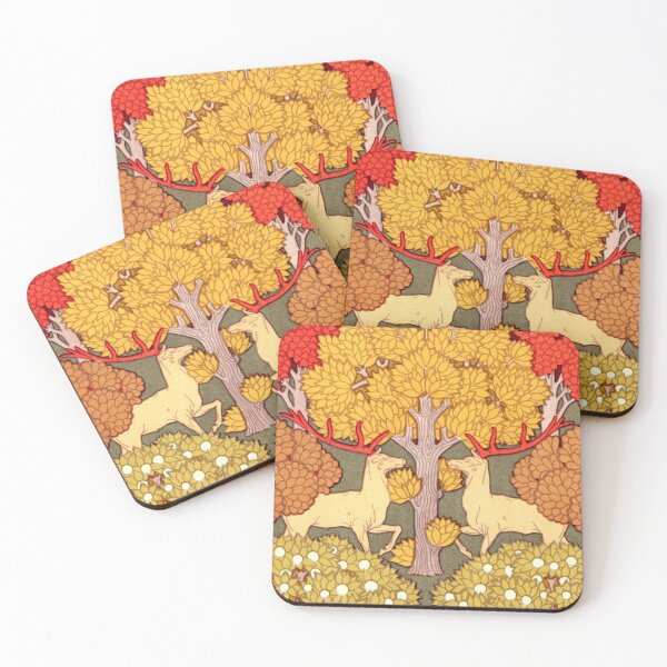 Item preview, Deer and Trees - Remixed Pilliard Verneuil designed and sold by ImagenImages.