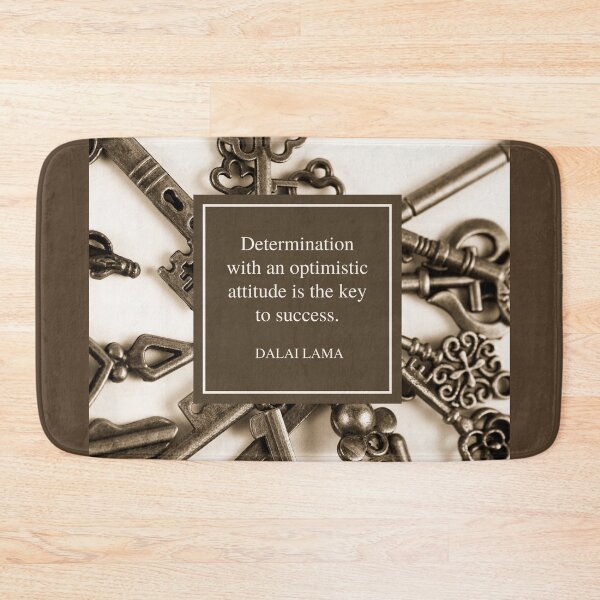 Item preview, Dalai Lama - motivational quote - Determination with an optimistic attitude is the key to success designed and sold by Art4Motivation.