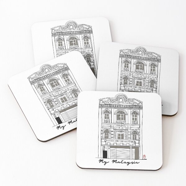 Item preview, My Malaysia: Old Colonial Shop Houses 9 designed and sold by FrauTansArtwork.