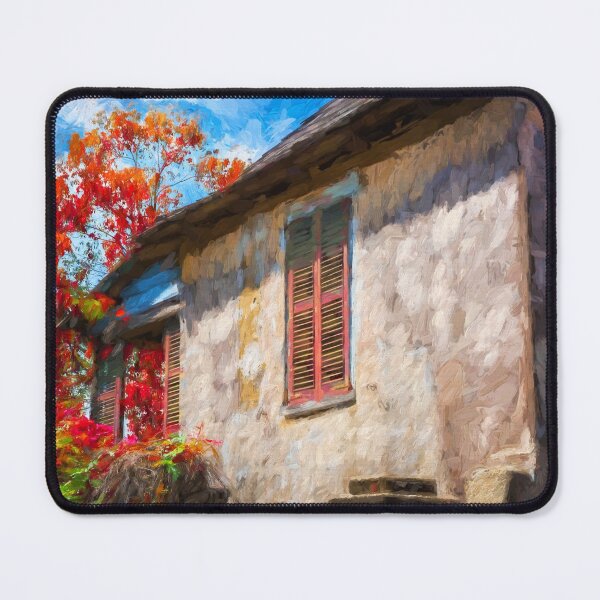 Item preview, Red Shutters Pink Stucco Wall St Augustine designed and sold by RichFrancoCars.