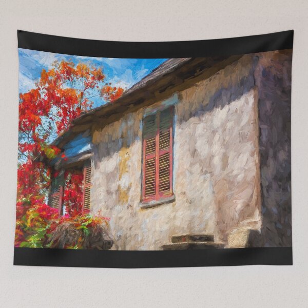Item preview, Red Shutters Pink Stucco Wall St Augustine  designed and sold by RichFrancoCars.