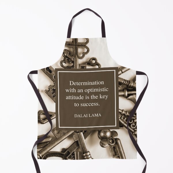 Item preview, Dalai Lama - motivational quote - Determination with an optimistic attitude is the key to success designed and sold by Art4Motivation.
