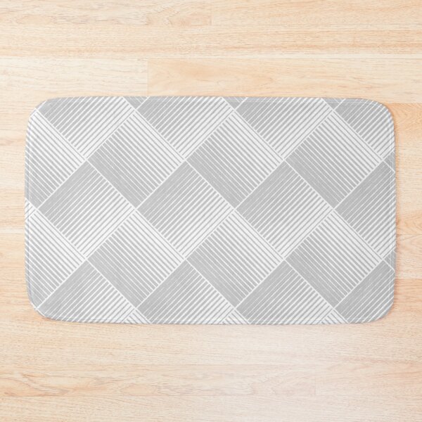Item preview, Gray and White Square Mosaic Stripe Pattern Pairs Dulux 2022 Popular Colour Surrendered Skies designed and sold by ColorOfTheYears.