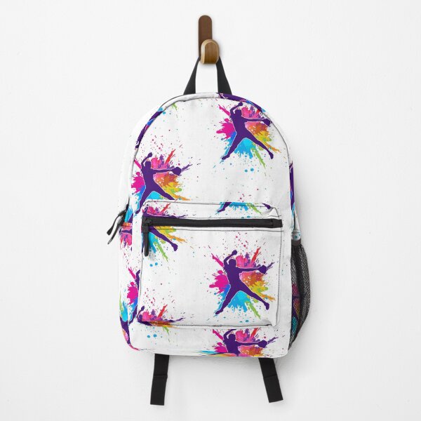 Item preview, Colorful Female Softball pitcher Splatter designed and sold by tfortier.