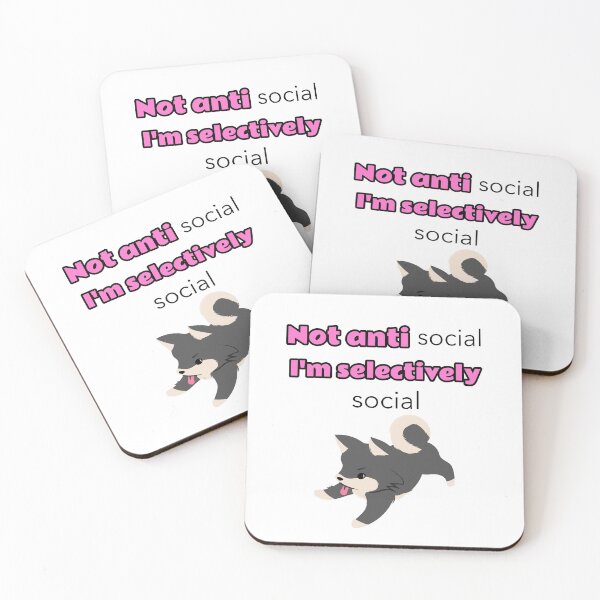 Item preview, Not antisocial I'm selectively social designed and sold by Mechanical-Artt.