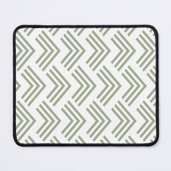 Item preview, Green and White Art Deco Chevron Arrow Pattern Pairs Dulux 2022 Popular Colour Bamboo Stem designed and sold by ColorOfTheYears.