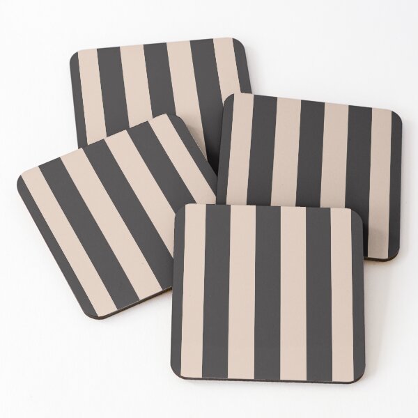 Item preview, Sophisticated Charcoal Grey and Taupe Stripes designed and sold by NECHSTORE.
