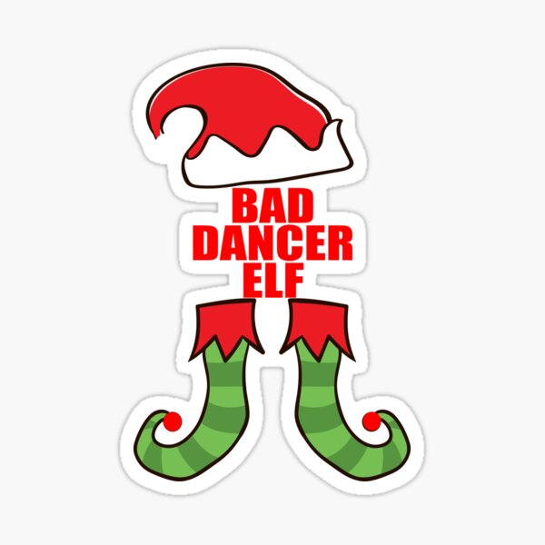 Evil Christmas Elf Troll Cartoon Kids Gift Car Bumper Vinyl Sticker Decal  4X5