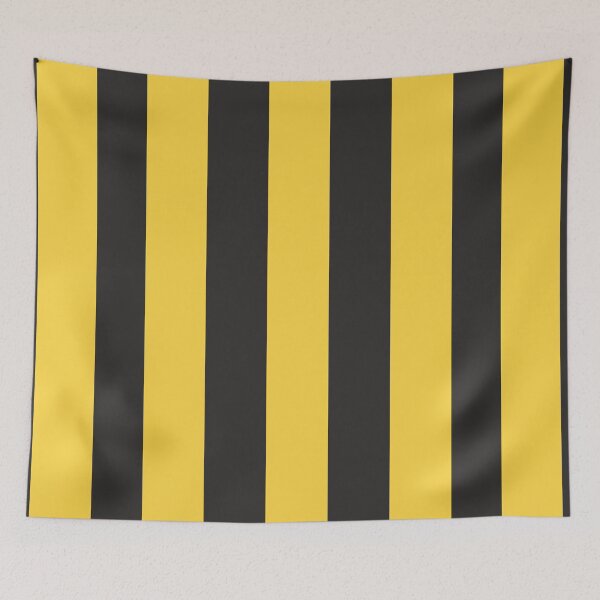 Item preview, Charcoal black and mustard yellow stripes designed and sold by NECHSTORE.