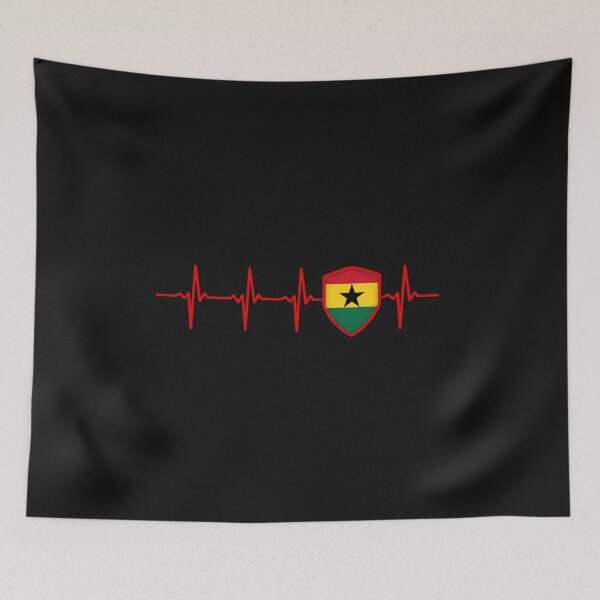 Item preview, GHANA  Hartbeat Flag designed and sold by Just Be Different.