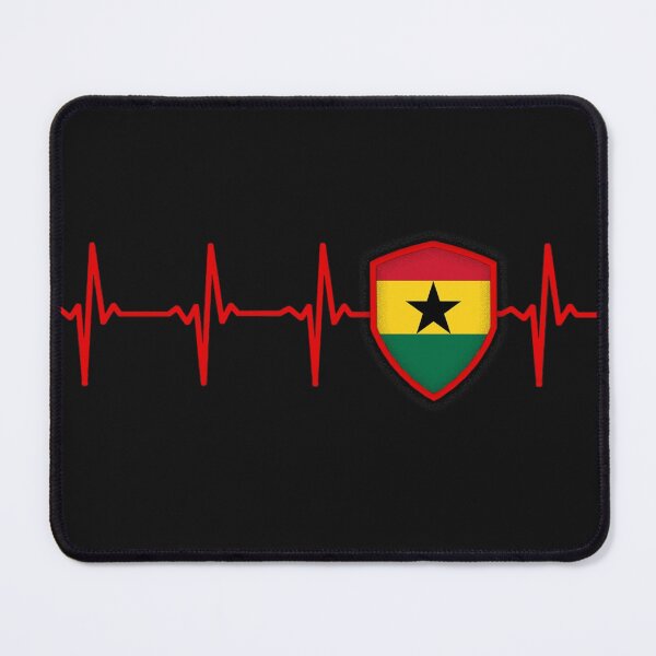 Item preview, GHANA Hartbeat Flag designed and sold by Just Be Different.