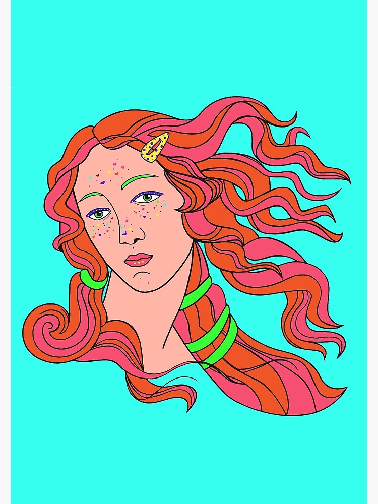 "Birth Of Venus Neon Y2K Goddess" Poster for Sale by irishartfaeryy