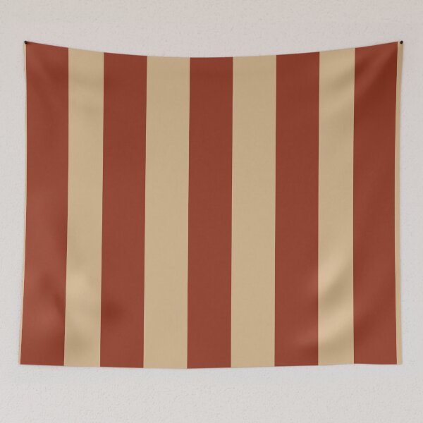 Item preview, Warm Sophisticated Beige and Rust Stripes designed and sold by NECHSTORE.