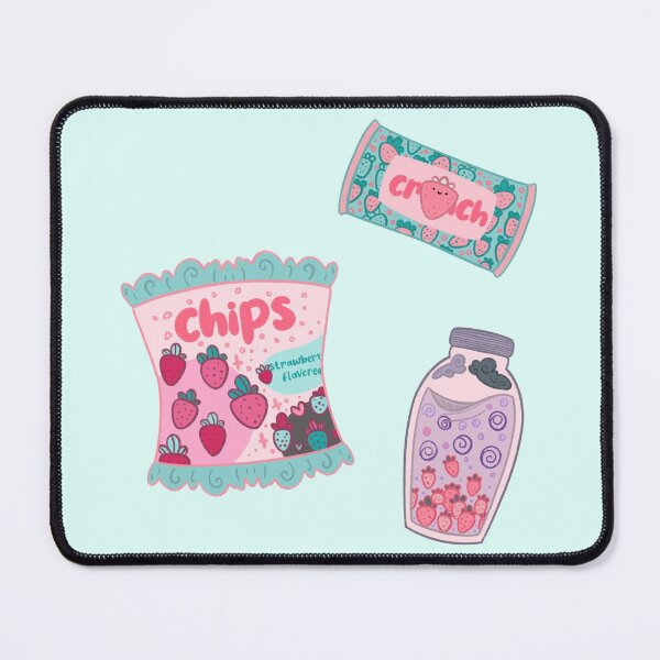 Item preview, Pastel Strawberry Snacks designed and sold by dailyblueskye.