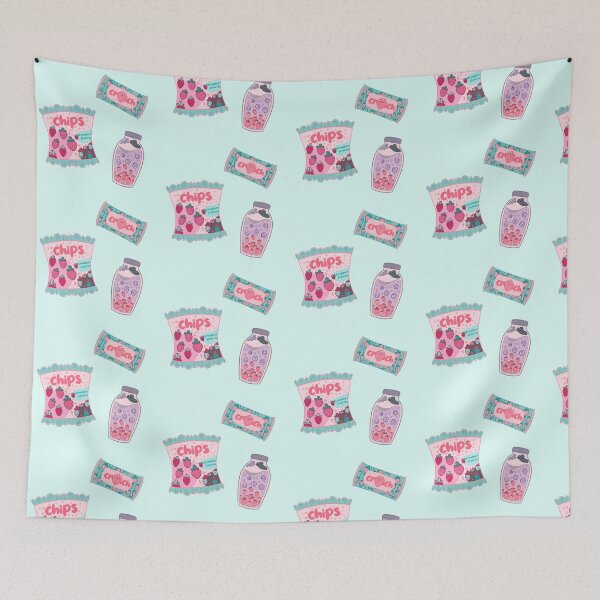 Item preview, Pastel Strawberry Snacks designed and sold by dailyblueskye.