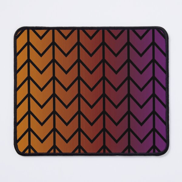 Item preview, Orange, Red, Pink Striped Gradient Chevron designed and sold by ColorPopArtBoutique.