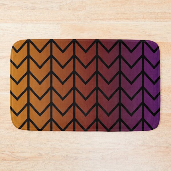 Item preview, Orange, Red, Pink Striped Gradient Chevron designed and sold by ColorPopArtBoutique.