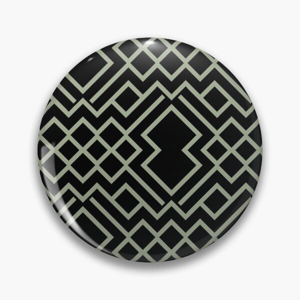 Item preview, Black and Green Modern Abstract Geometric Shape Pattern Pairs Dulux 2022 Popular Colour Bamboo Stem designed and sold by ColorOfTheYears.